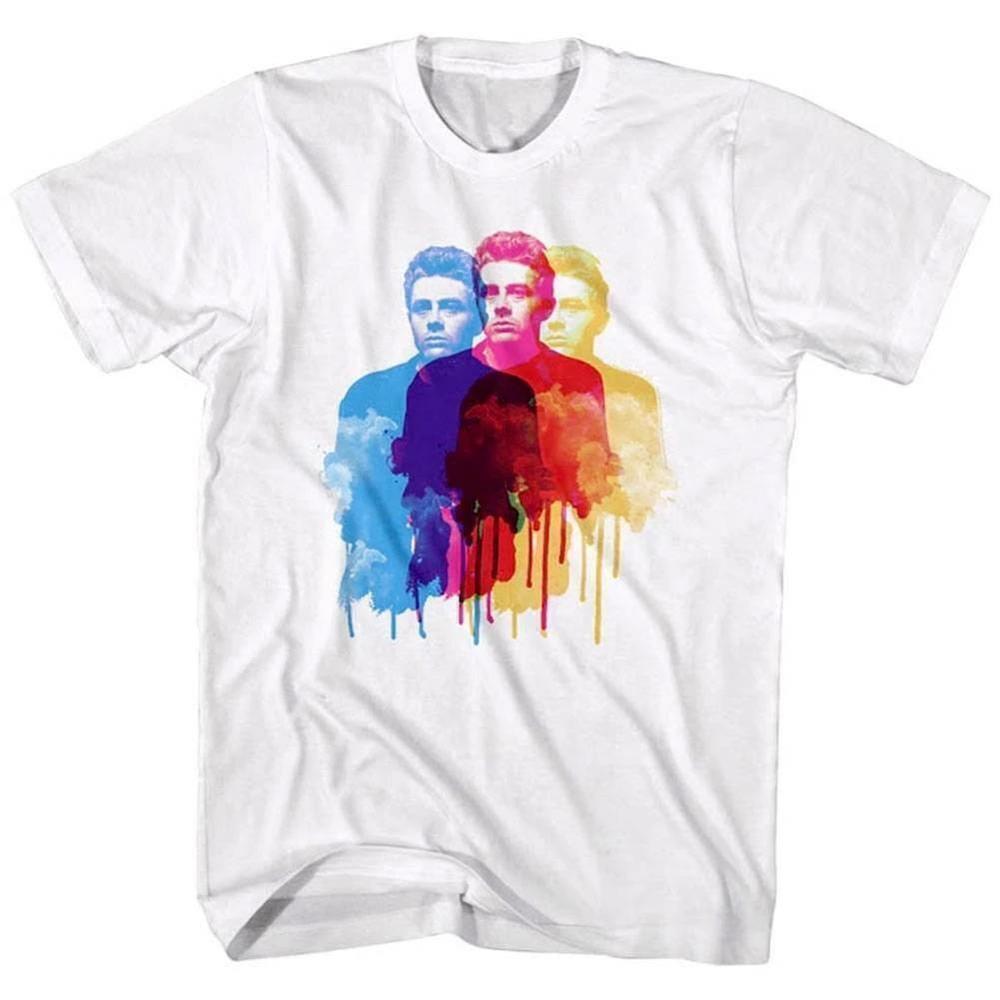 James Dean Color Inkblot Rebel Icon Classic Film Star T-Shirt